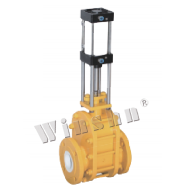 气动陶瓷双闸 板阀（法兰）